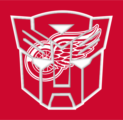 Autobots Detroit Red Wings logo iron on paper